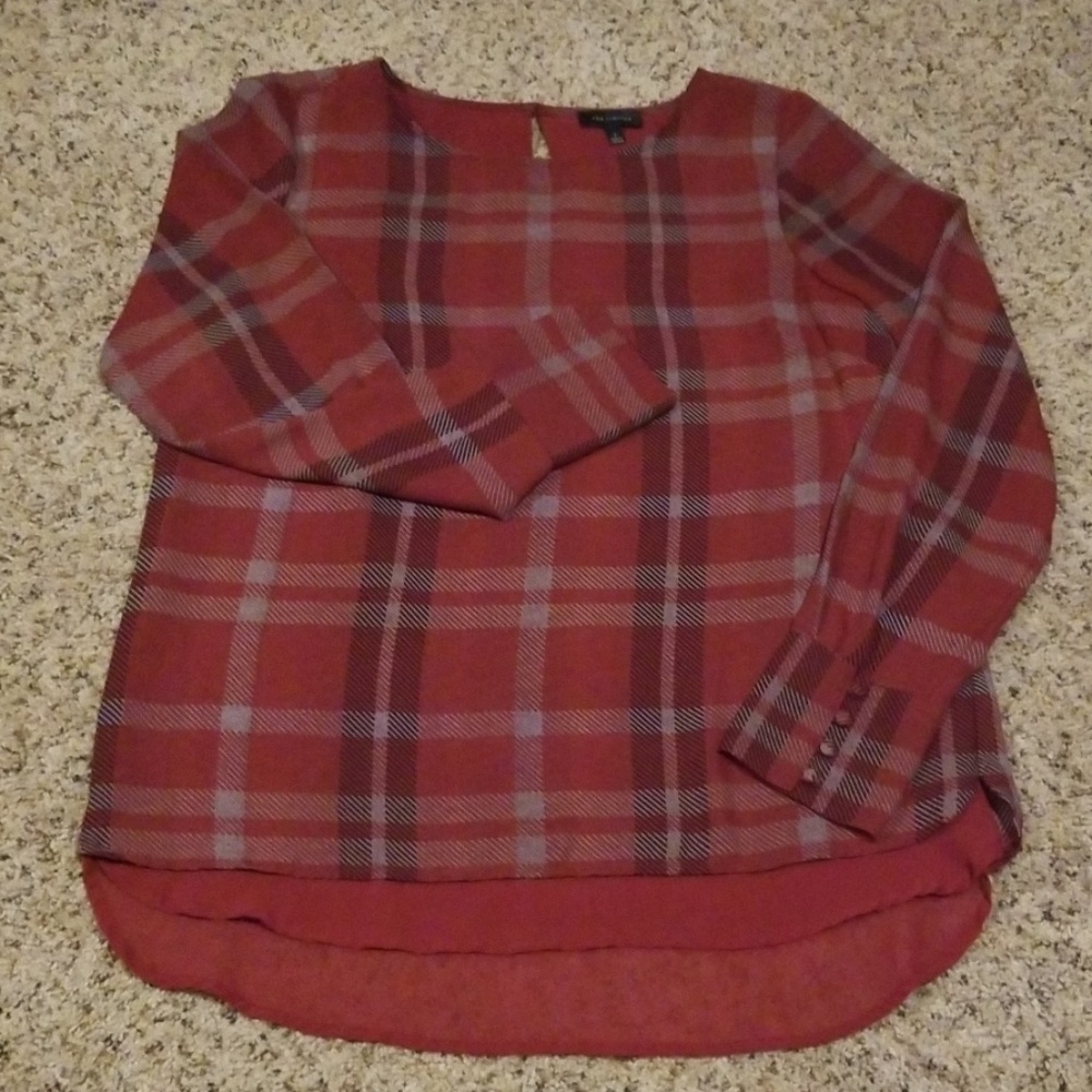 Like New The Limited Plaid Blouse